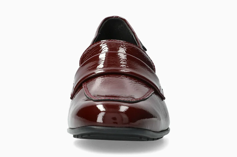 Mocassins JOSEPHINE rouge foncé