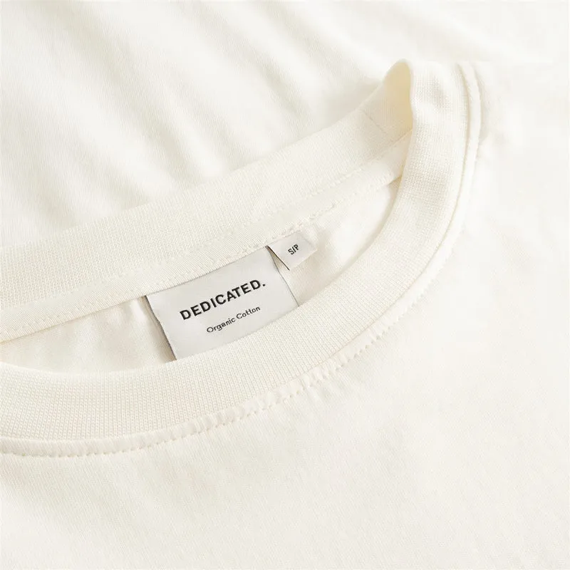 DEDICATED T-Shirt Vadstena Autumn Harvest Emb Off-White