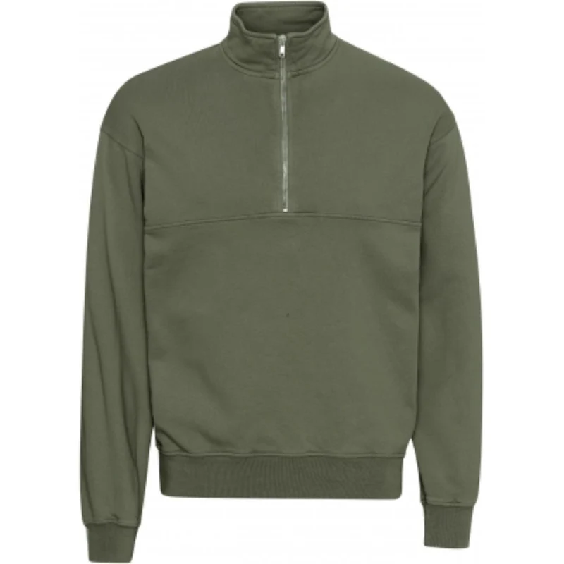 COLORFUL STANDARD Organic Quarter Zip dusty olive