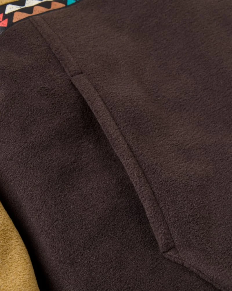 PASSENGER Woodlander Recycled Polar Fleece caramel/espresso