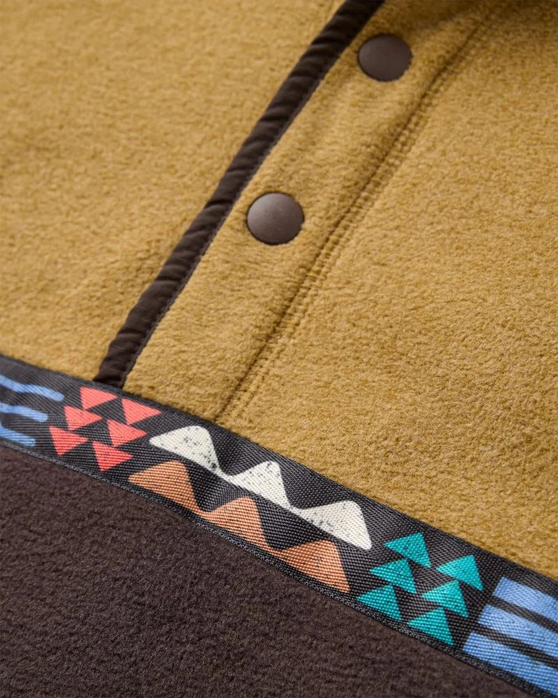 PASSENGER Woodlander Recycled Polar Fleece caramel/espresso