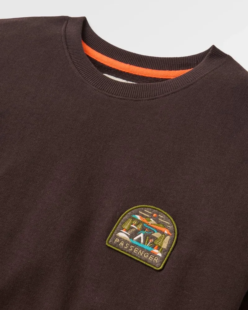 PASSENGER Lost Patch Sweatshirt espresso
