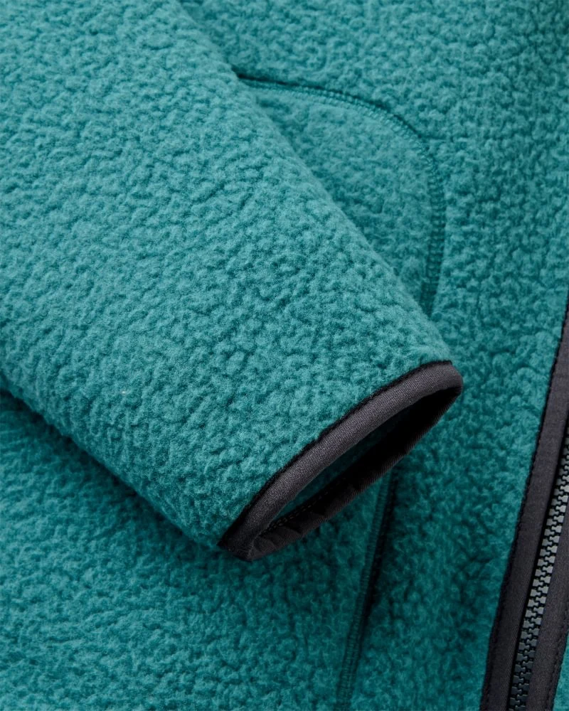 PASSENGER Offgrid Recycled Full Zip Sherpa Fleece deep ocean