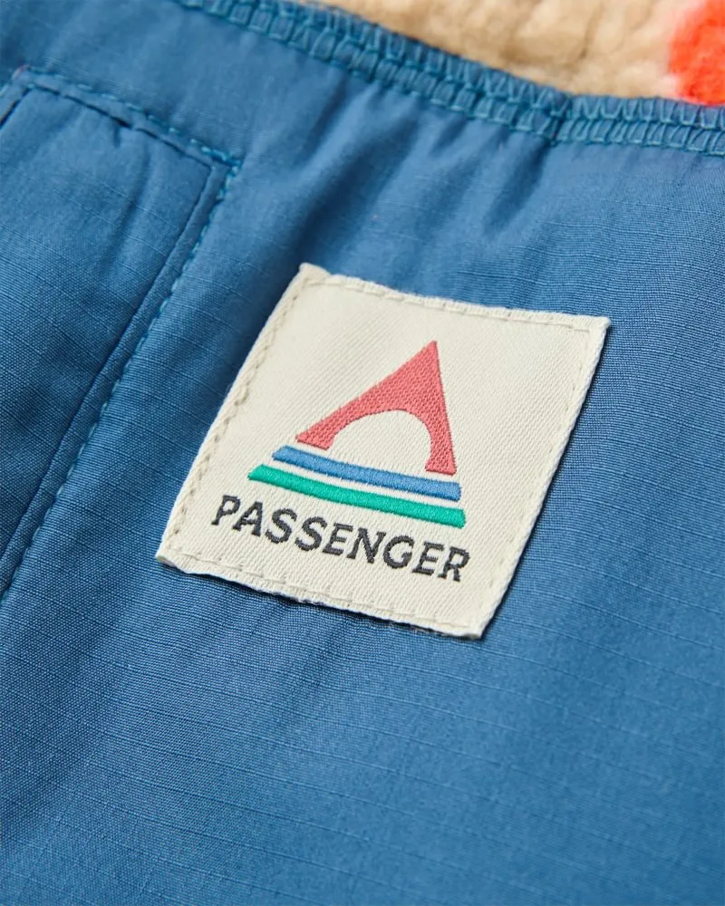 PASSENGER Offroad Recycled Sherpa 1/2 Zip Fleece lost on purpose khaki