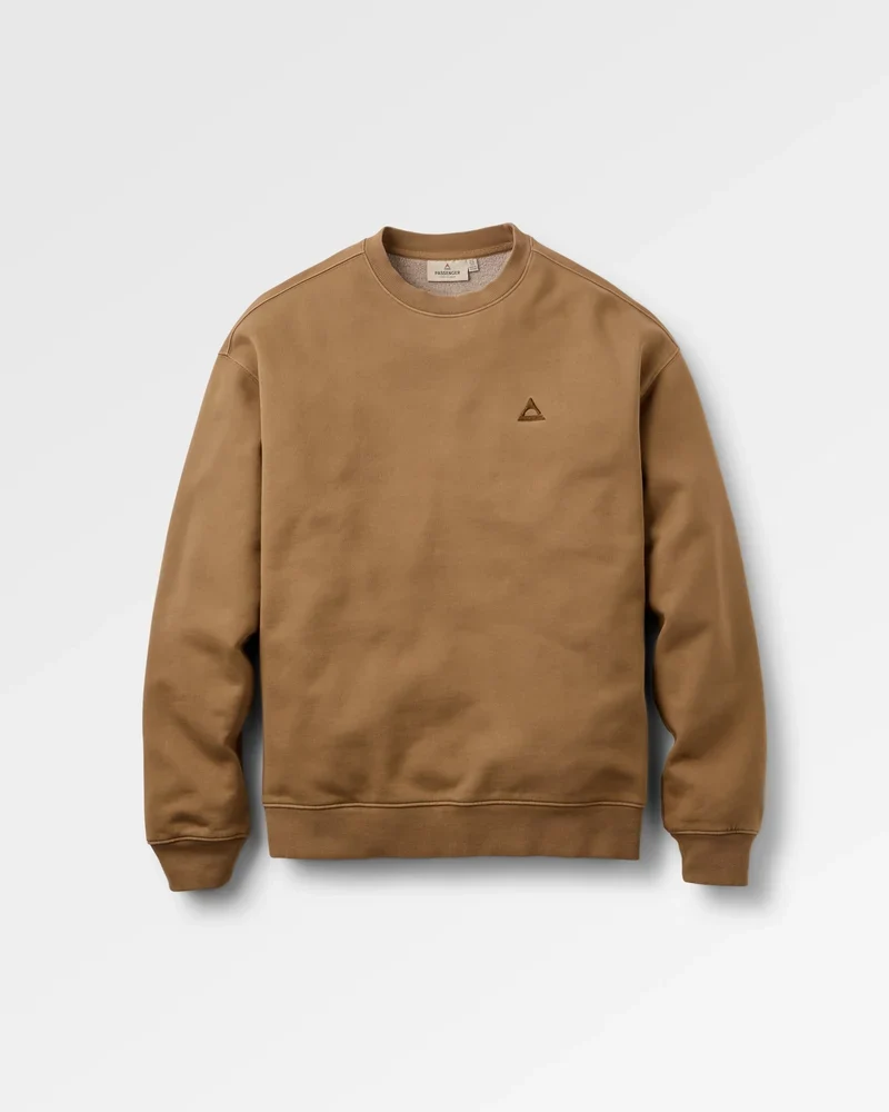 PASSENGER Vita Organic Cotton Relaxed Fit Sweatshirt caramel
