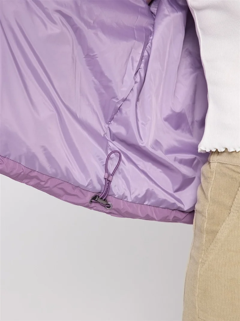 MAZINE Waves Quilt Short Puffer Jacket grape-pink