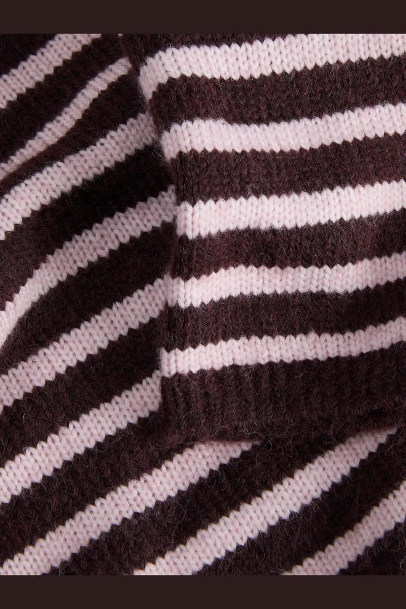 Jjxx - Jxrosanna Roll Neck Knit - 5128808 Fudge / Pink Nectar