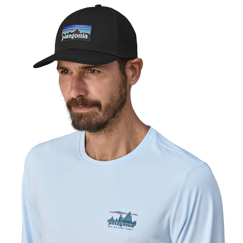 PATAGONIA P-6 Logo Trucker Hat black