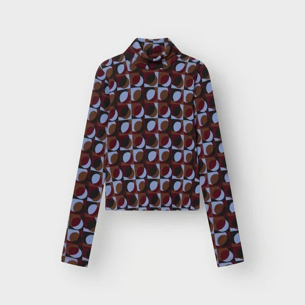 DEDICATED Rib Top Malma Retro Geo Multi Color