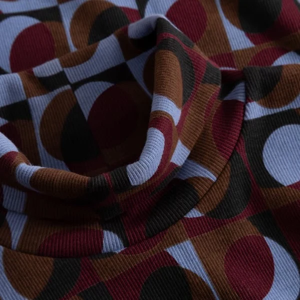 DEDICATED Rib Top Malma Retro Geo Multi Color