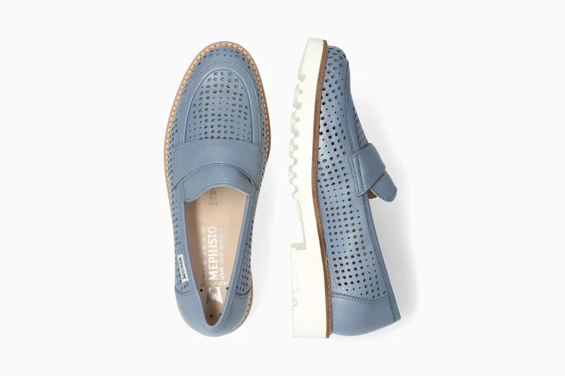 Mocassins STESSY PERF bleu foncé