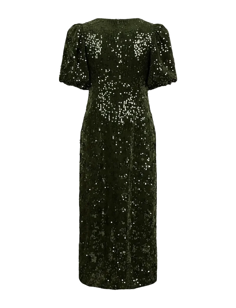 YAS - Yassofie 2/4 Sequin Midi Dress - 5117914 Chive