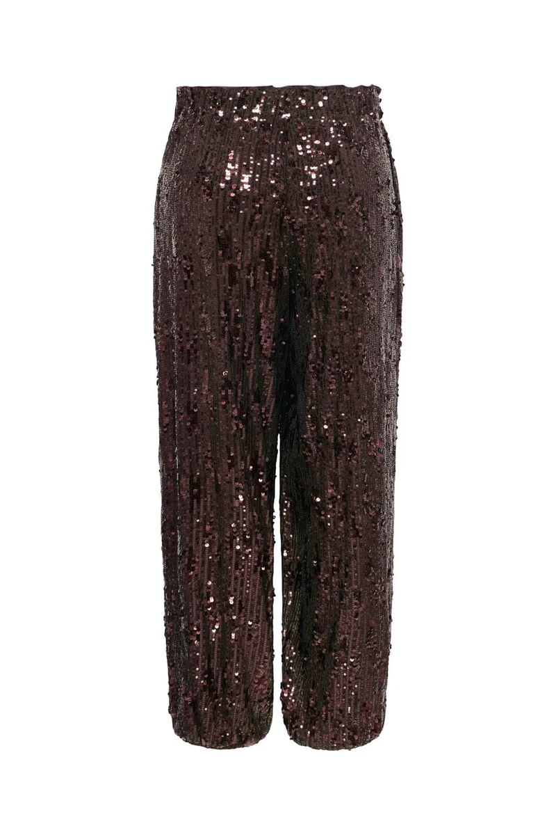JDY - Jdylola Sequin Balloon Pants - 5110787 Rum Raisin