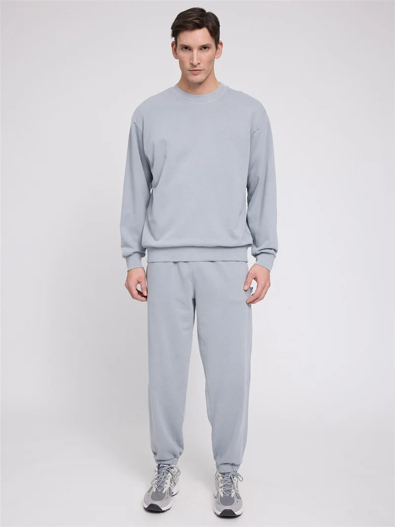 MAZINE Genderless Natural Dye Sweatshirt natural-dye-ice-blue