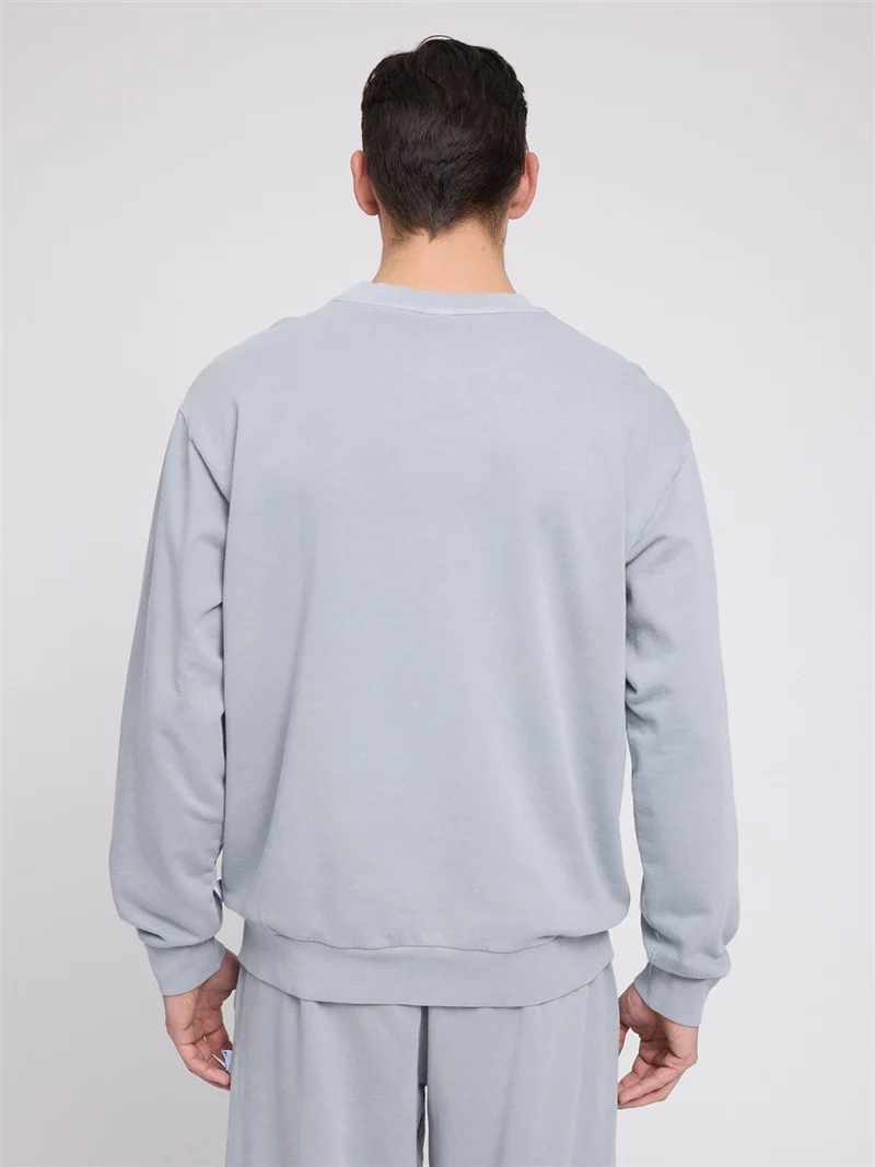 MAZINE Genderless Natural Dye Sweatshirt natural-dye-ice-blue