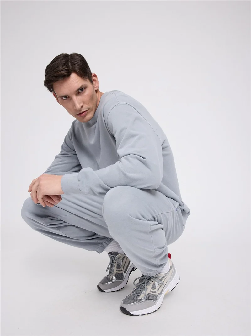 MAZINE Genderless Natural Dye Sweatshirt natural-dye-ice-blue