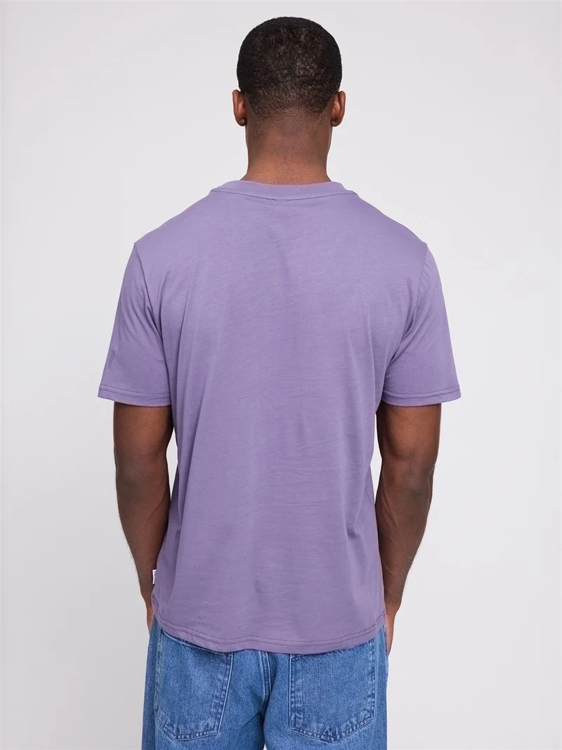 MAZINE Chest Print T-Shirt light-grape