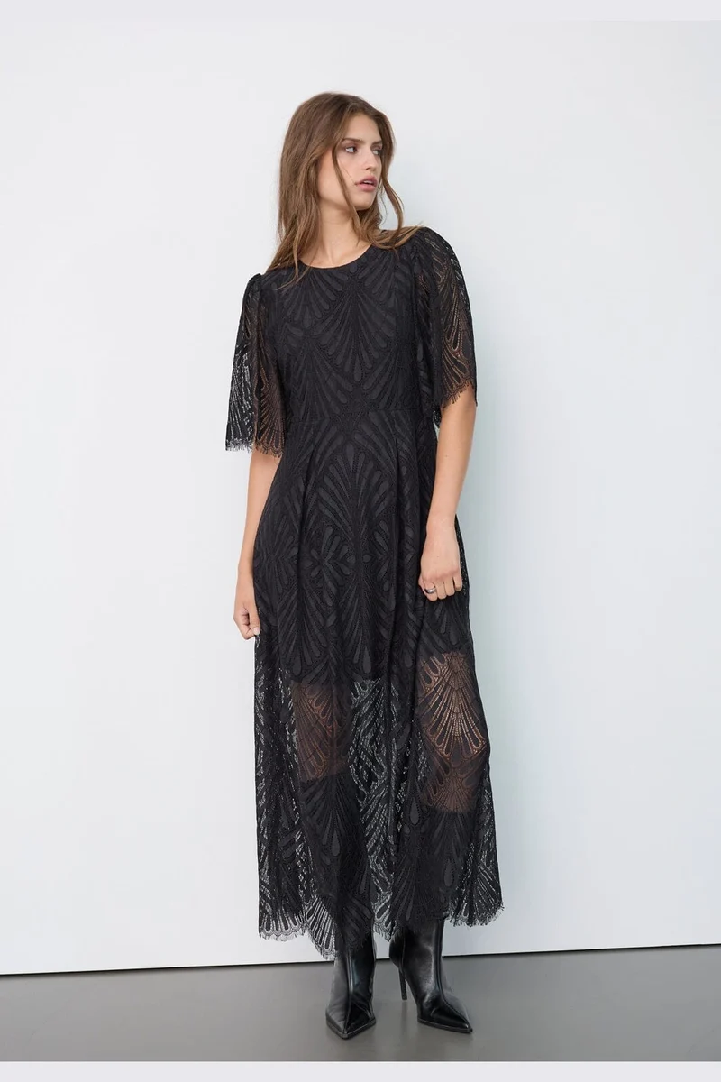 Co´Couture - 46038 Leticc Lace Maxi Dress 500461 - 65001 - Black