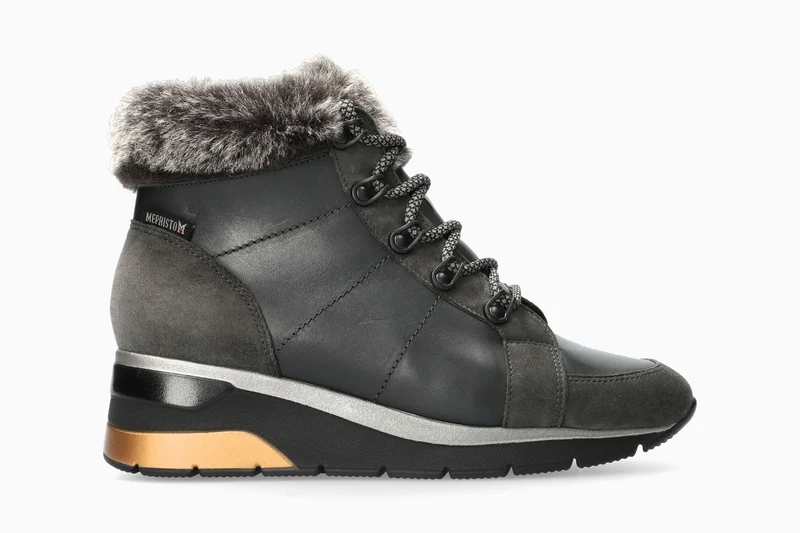 Bottines EVODIA gris foncé