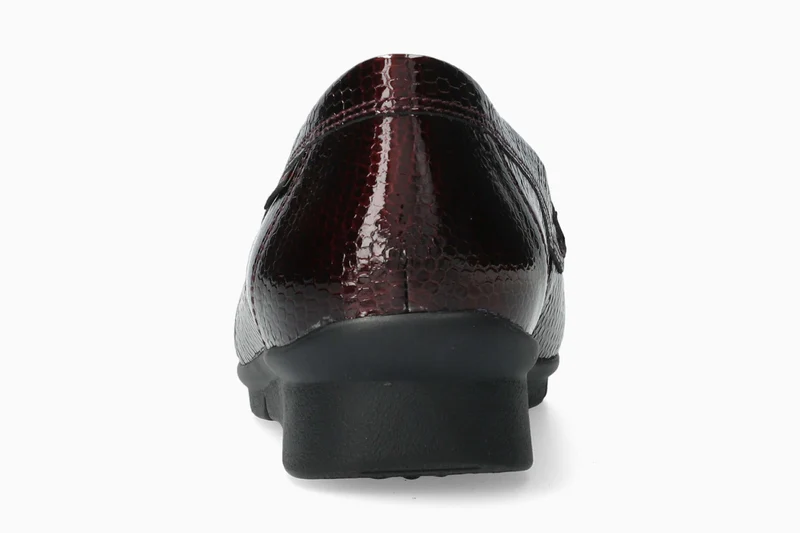 Mocassins DIVA rouge foncé