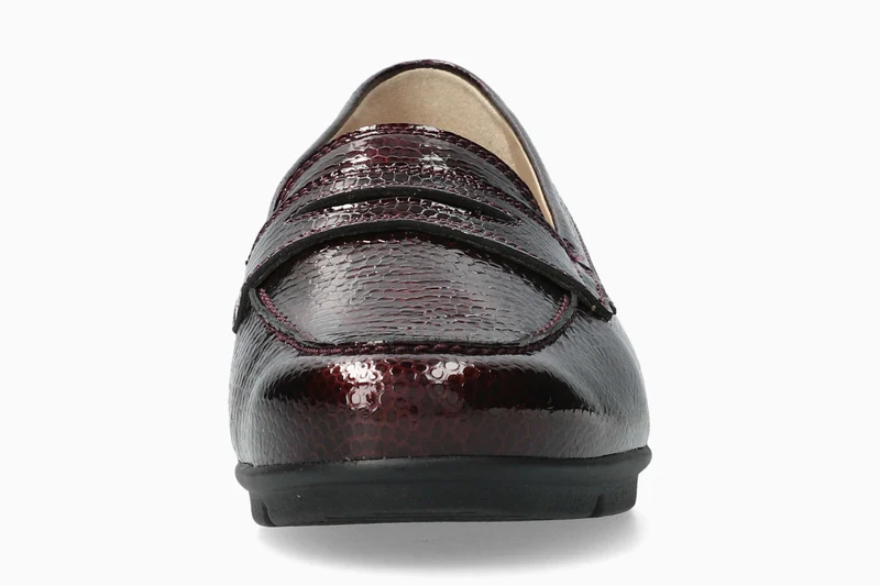 Mocassins DIVA rouge foncé