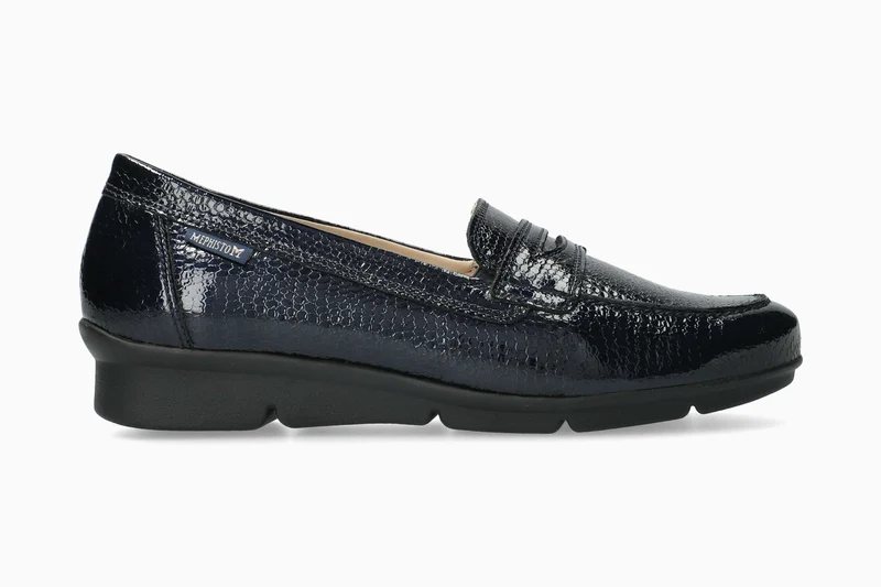 Mocassins DIVA bleu foncé