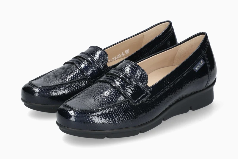 Mocassins DIVA bleu foncé