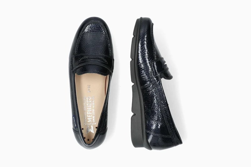 Mocassins DIVA bleu foncé
