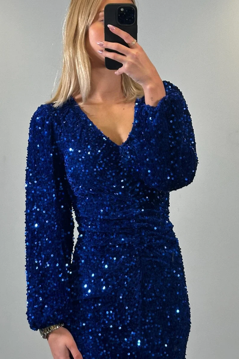 Noella - Teagan Lg. Dress - 535 Royal Blue