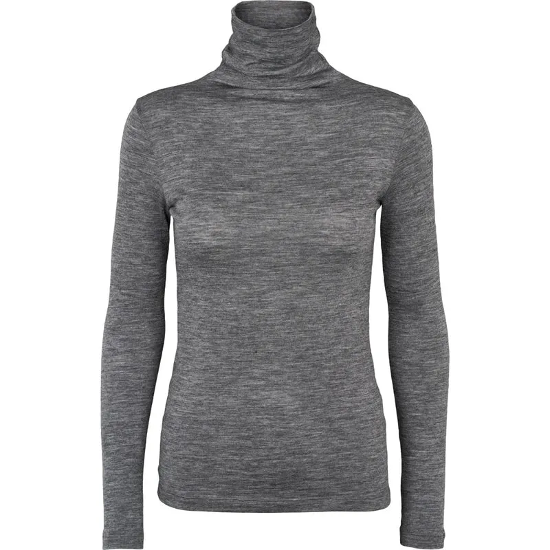 BASIC APPAREL Rinja T-Neck grey mel.