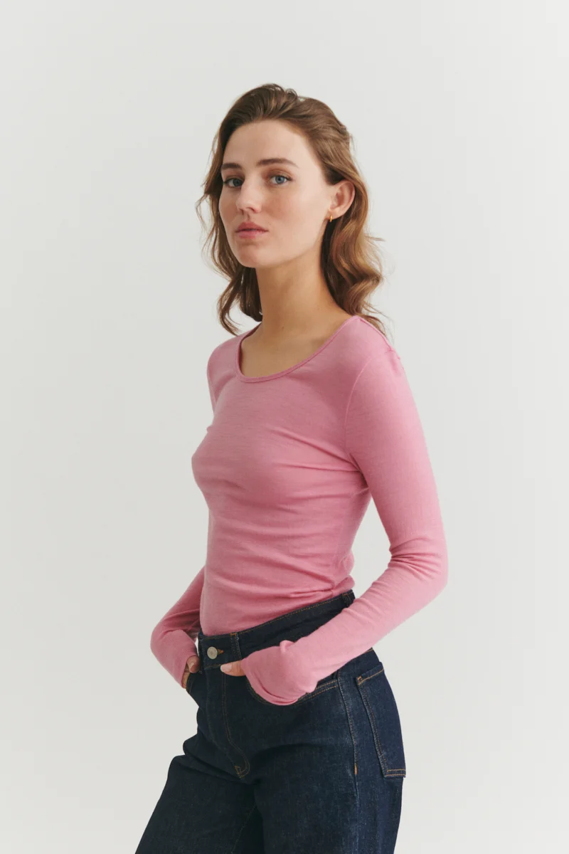 BASIC APPAREL Rinja Ls Tee cashmere rose