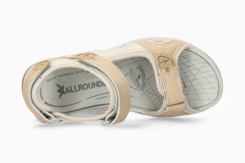 Sandales WESTSIDE beige / gris
