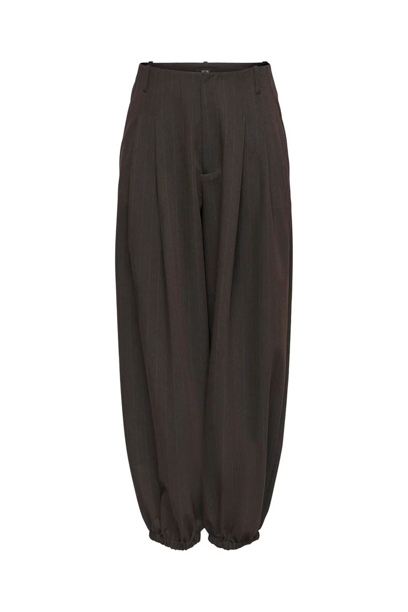 JDY - Jdymadeline Balloon Pant - 5151605 Chocolate Torte Tobacco Pin Stripe