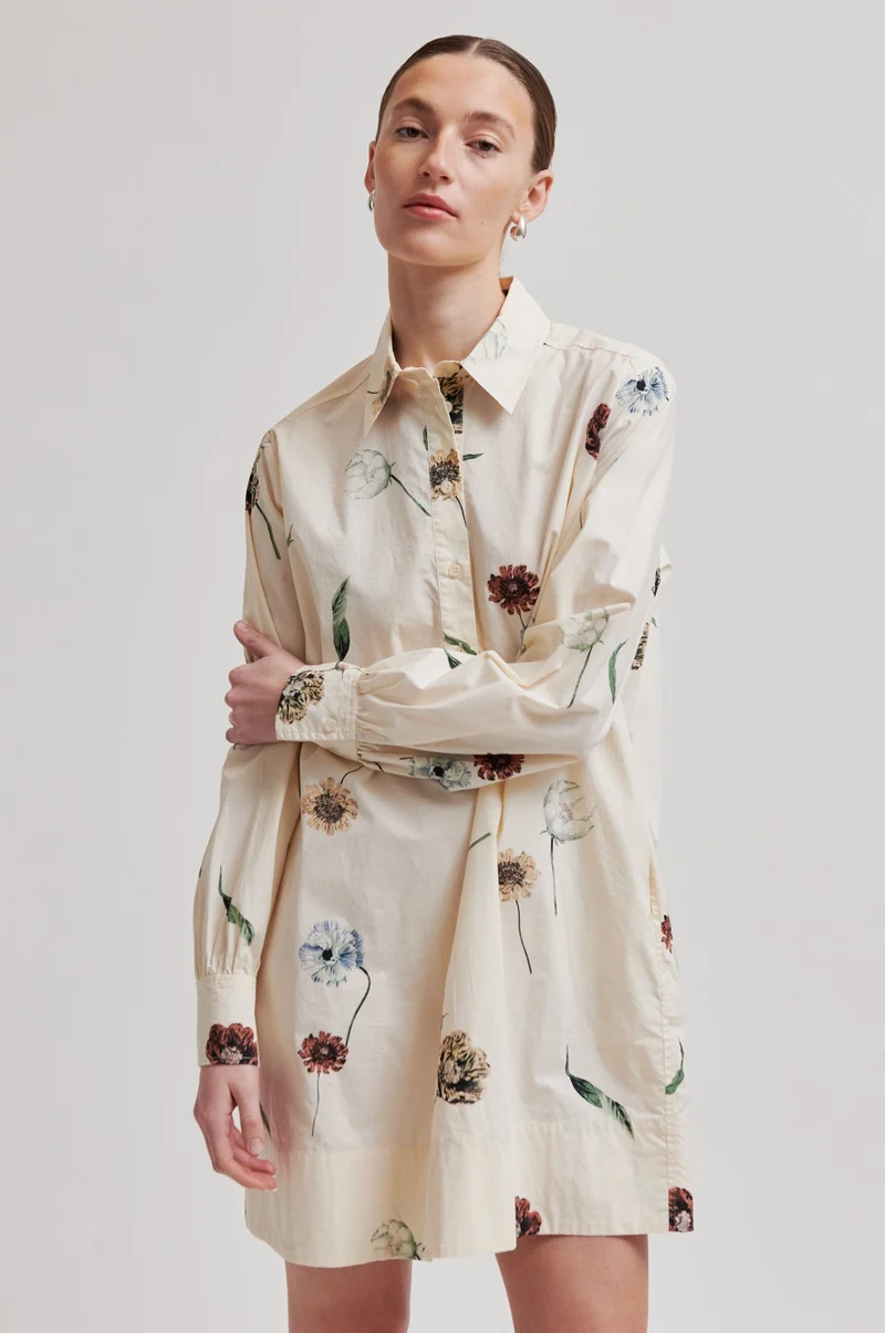 Second Female - Floco Tunic Dress 60747 - 1034 Summer Sand