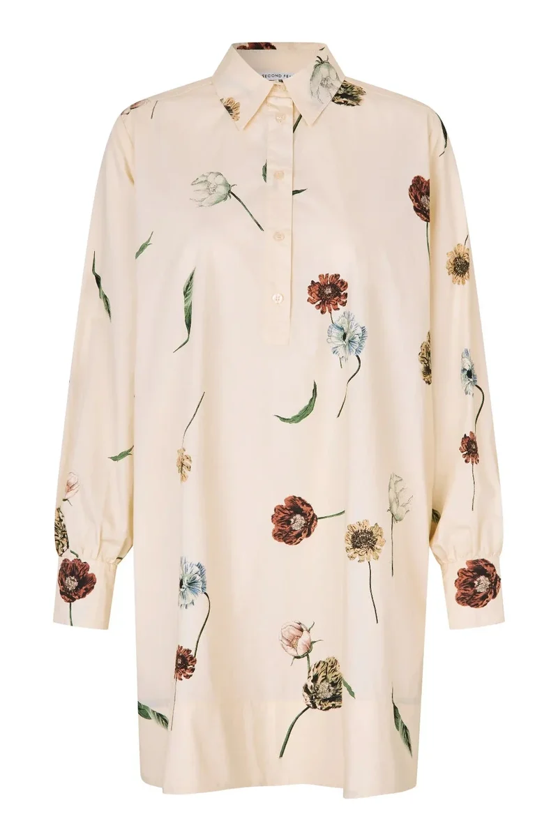 Second Female - Floco Tunic Dress 60747 - 1034 Summer Sand