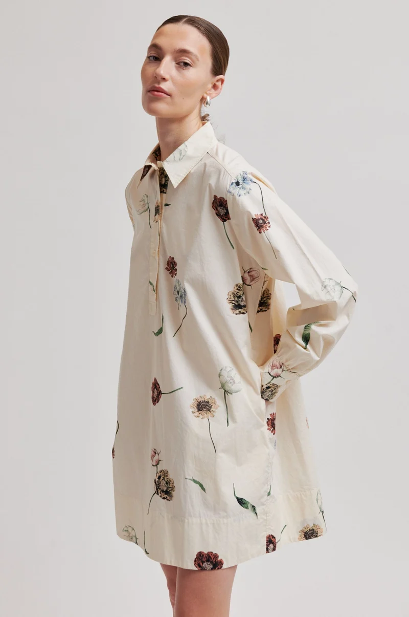 Second Female - Floco Tunic Dress 60747 - 1034 Summer Sand
