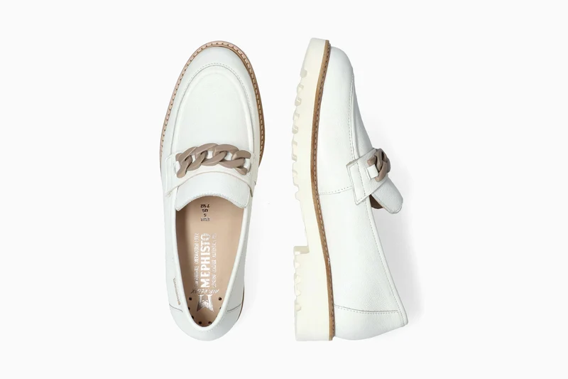 Mocassins SALKA blancs