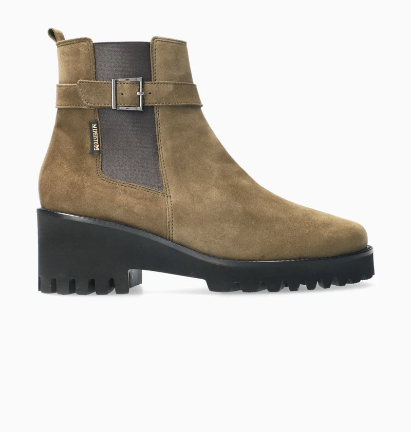 Bottines FAUVE vert loden