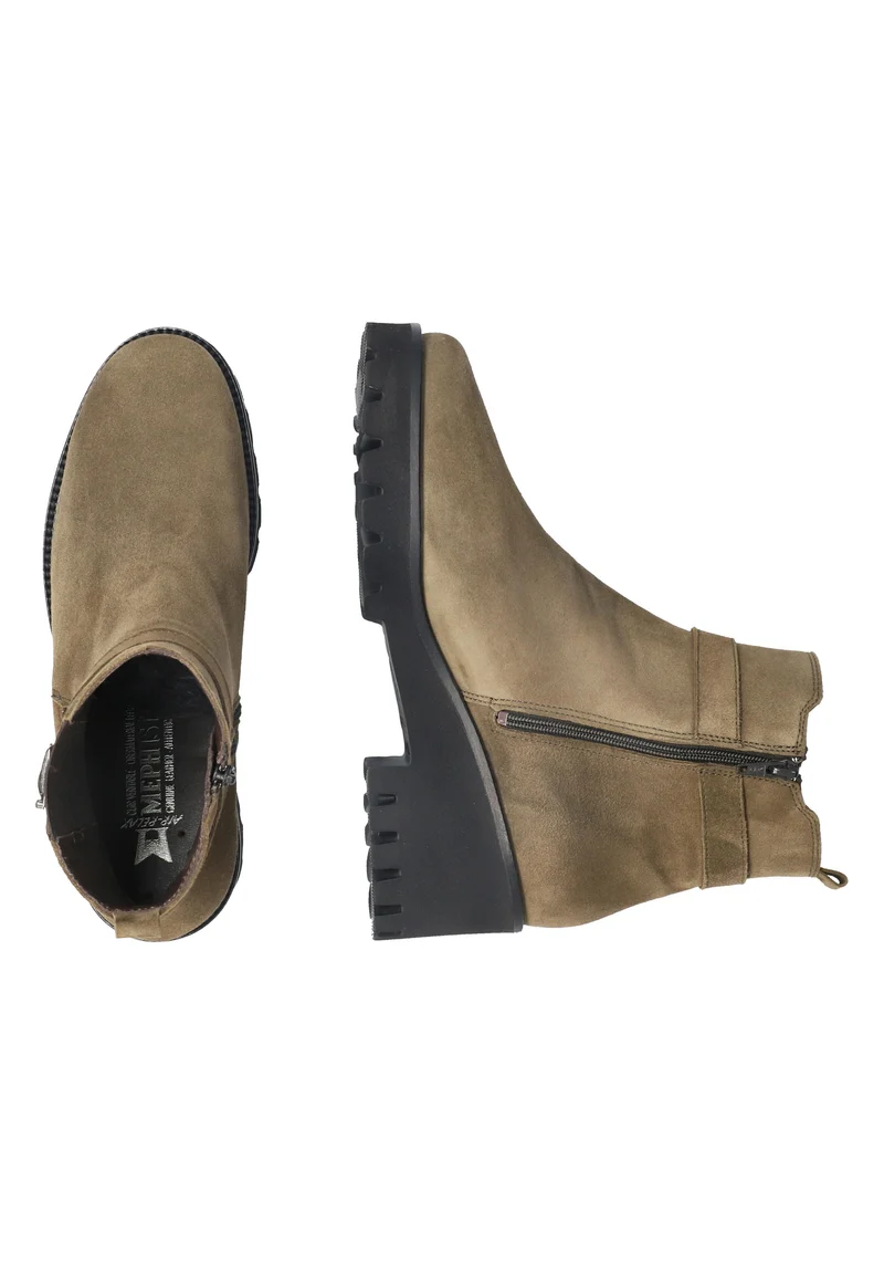 Bottines FAUVE vert loden