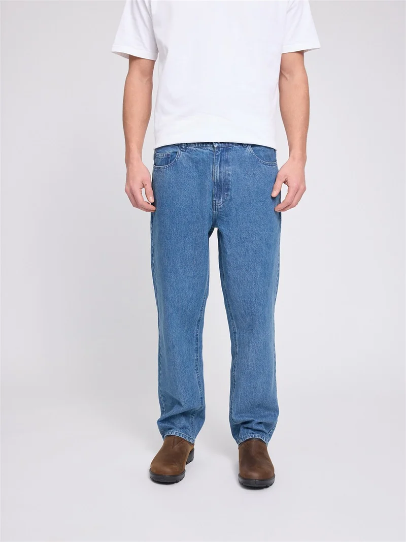 MAZINE Denim Pants mid-blue