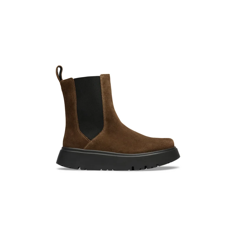 BIRKENSTOCK Theda Chelsea Suede Leather Women (schmal) carafe