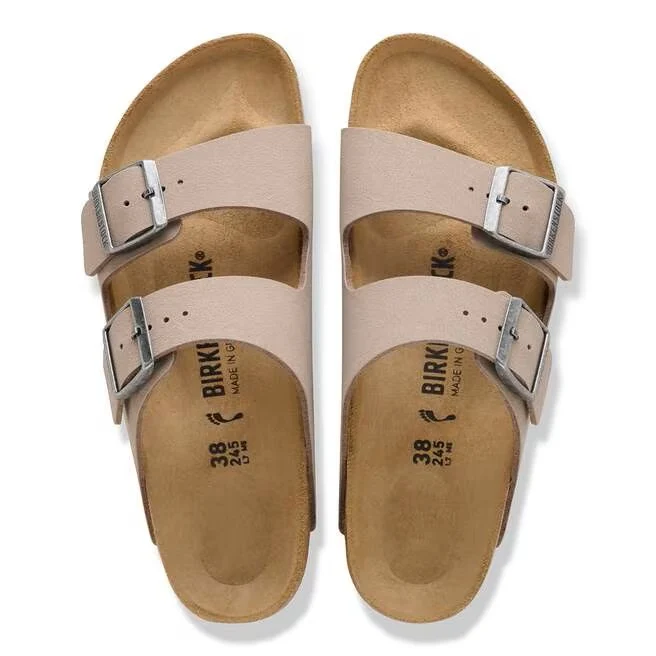 BIRKENSTOCK Arizona Birko-Flor Nubuck gray taupe (schmale Weite)
