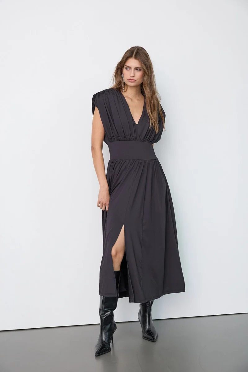 Co´Couture - Cattiacc V-Dress 500519 - 65001 - Black