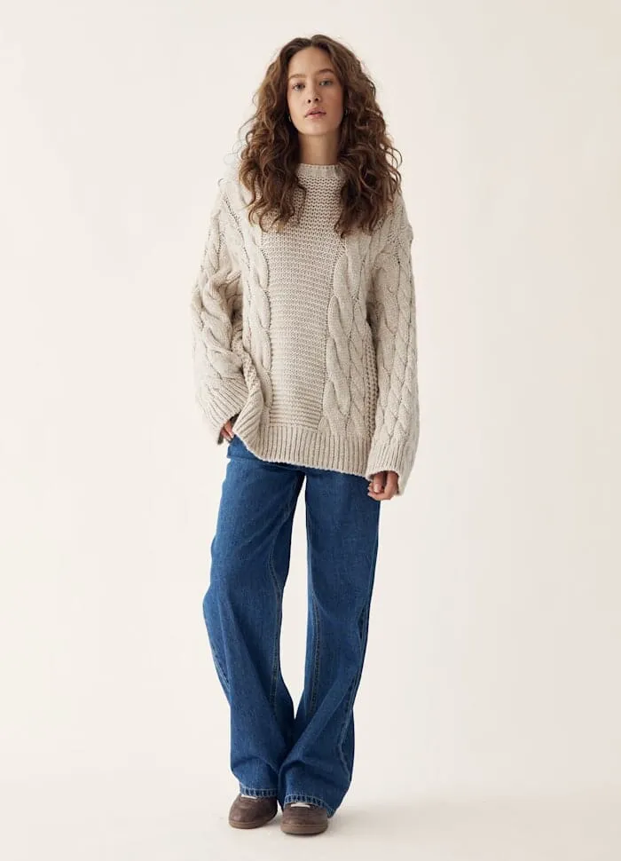 Noella - Lisbeth Knit 14380001 - 025 - Oatmeal