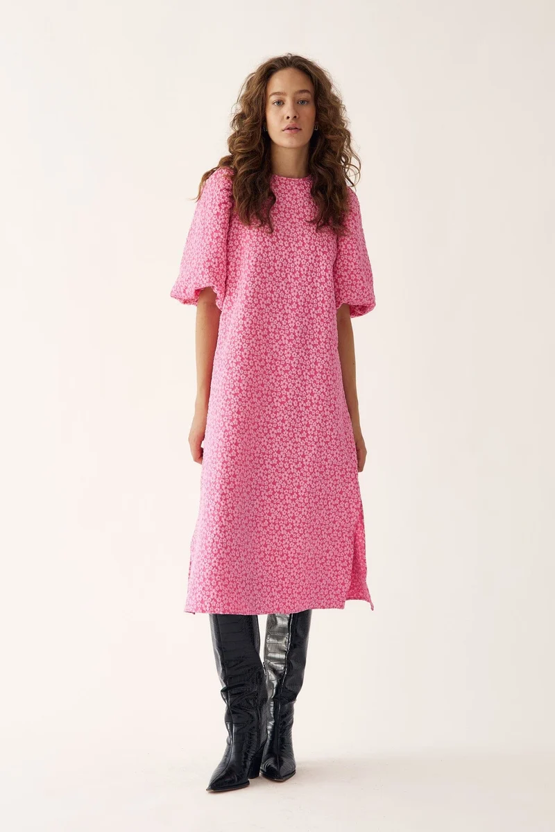 Noella - Reno Pastis Long Dress 11610005 - 031 Bright Pink