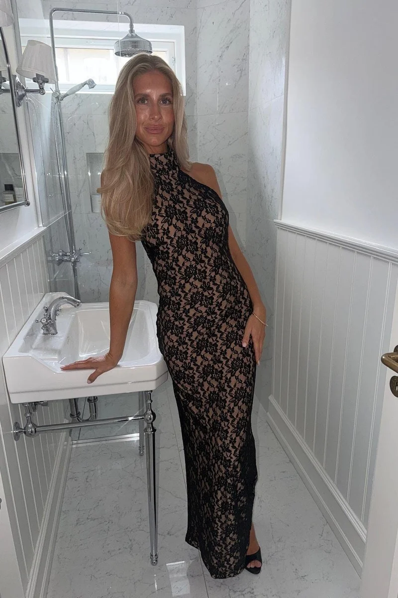 Byic - Emilyic Long Dress A25429 - Black Lace