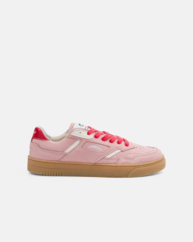 MOEA Origin Low pink suede & beige