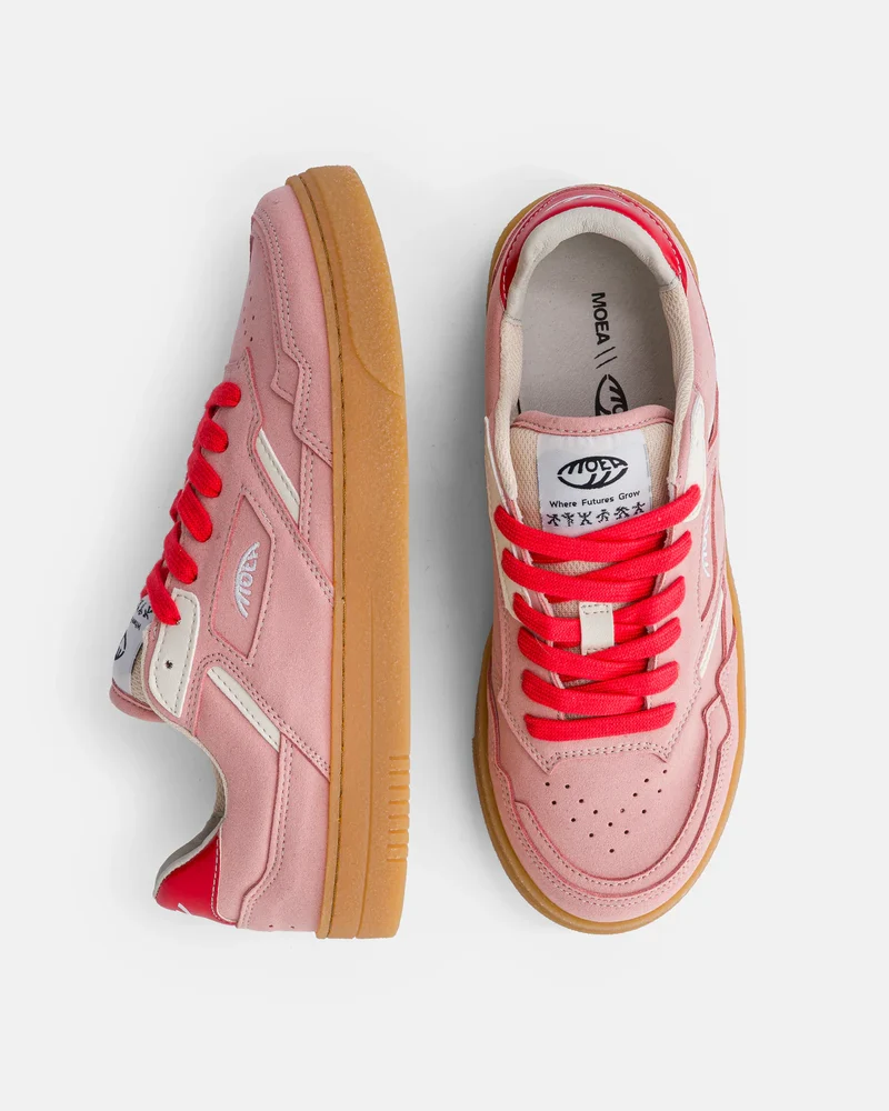 MOEA Origin Low pink suede & beige