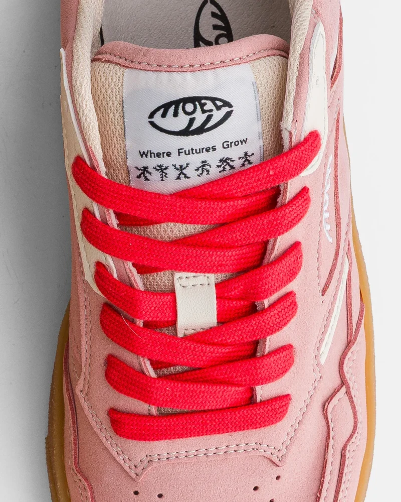 MOEA Origin Low pink suede & beige