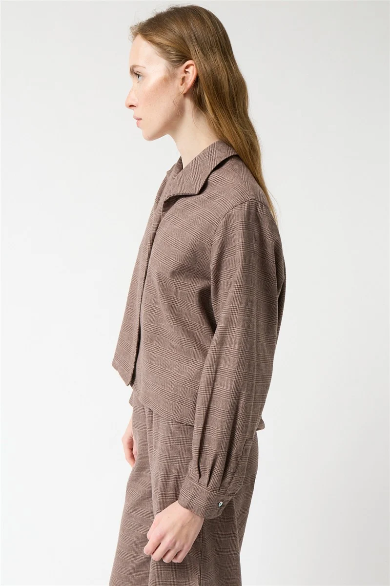 AMT Nut Shirt tartan brown